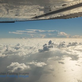 Flight to Governor's Harbour, Eleuthera Island, Bahamas at 8,000 feet